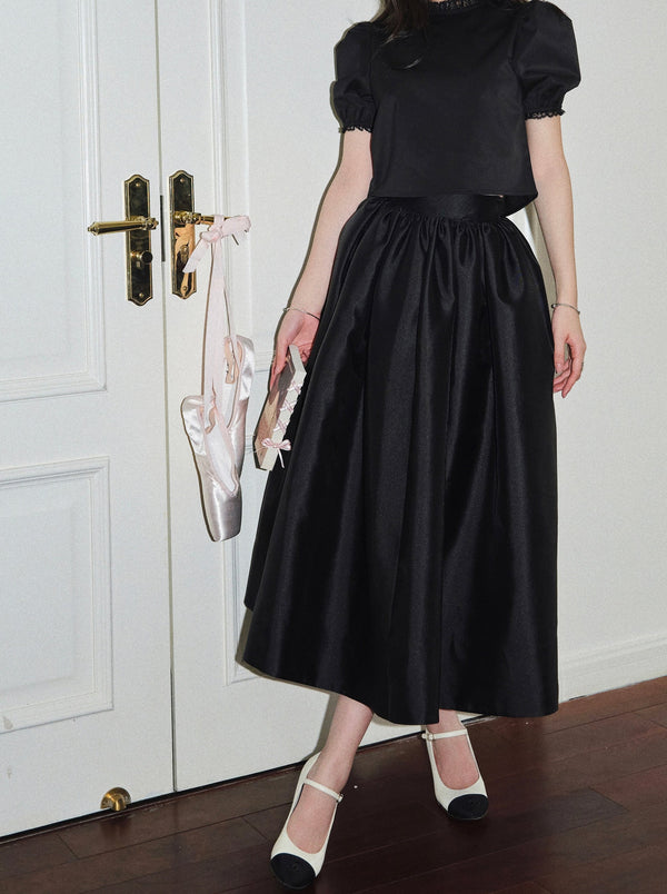 Retro Hepburn Puff Skirt