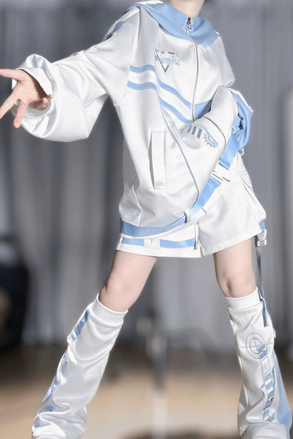 アクアサブカルジャケット+パンツ+レッグウォーマー