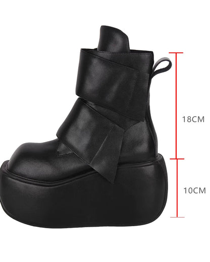 Dark Punk Mid-Calf Boots