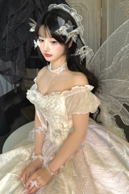 [Pre-order Deadline: October 28] Butterfly Gothic Lolita Series Accessories (Choker Necklace + Hair Clip)