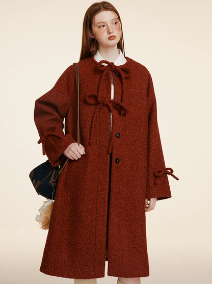 Napmantle Ribbon Flared Coat