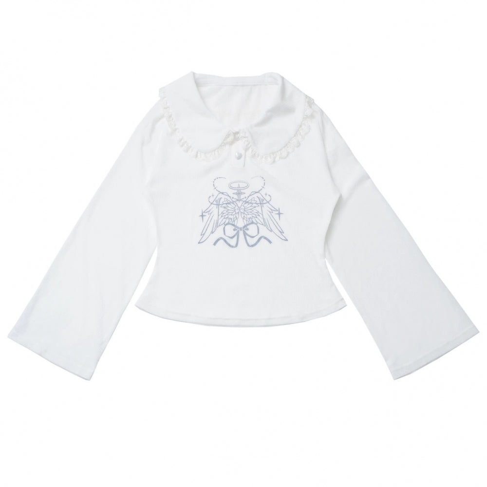 スモックサスペンダー+ドールカラートップス+ケーキスカート