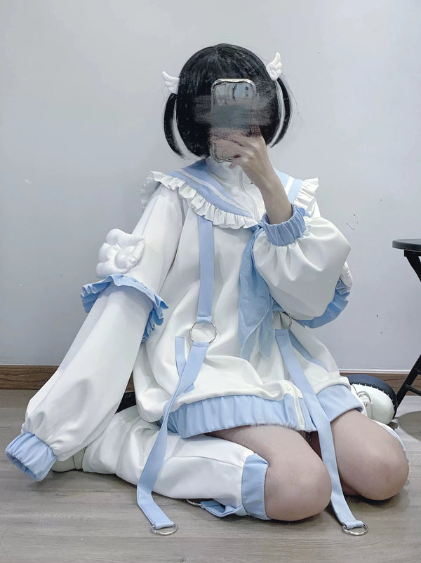 [Angel Neighborhood👼] Aqua Sailor Sportswear Jacket