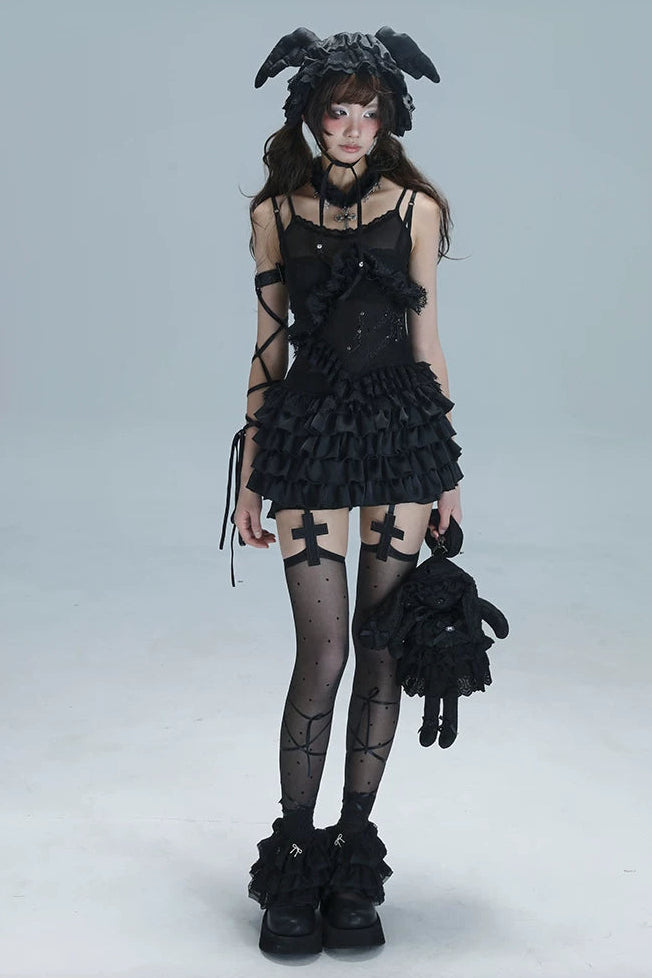 レースキャミソールバレエトップス+インナー