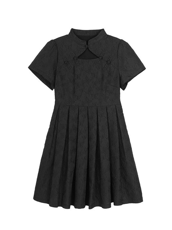 China Butterfly & Flower Jacard Dress