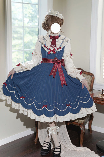 [Reservation Product] Doll Feeling Sweet Bow Ruffle Lolita Dress