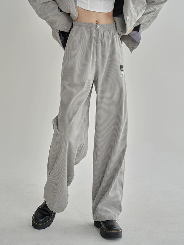 ワッフルスウェットルーズパンツ