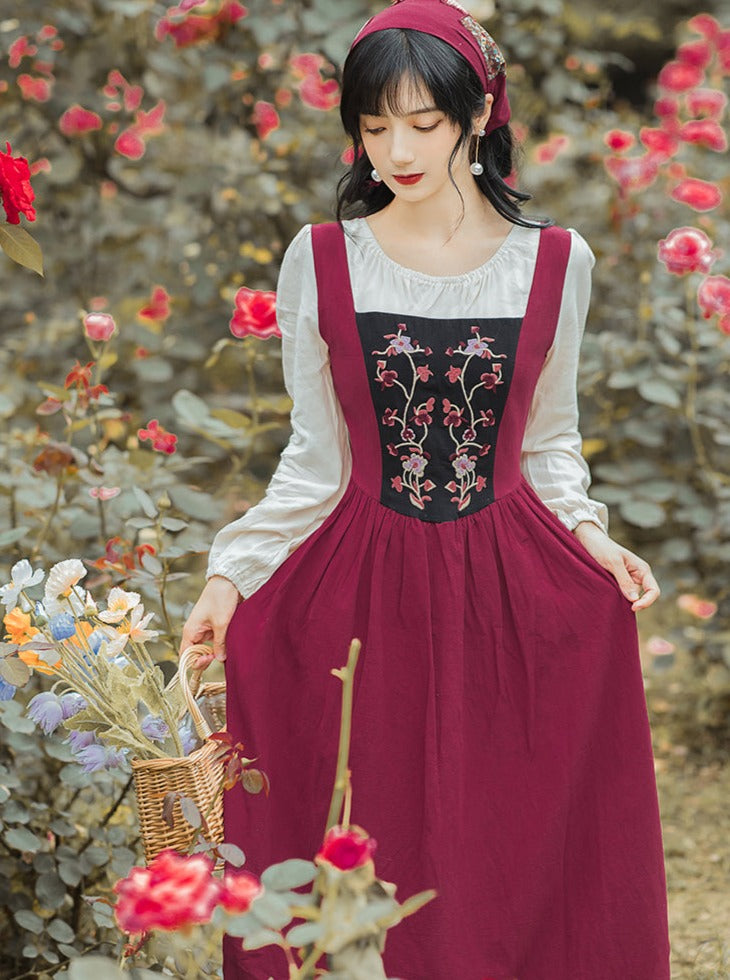 Two Piece Splicing Country Dress