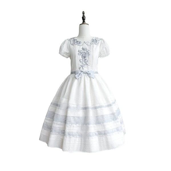 Vestido de verano elegante de princesa + sombrero
