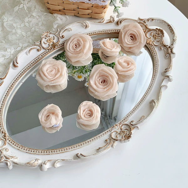 Romantic flower Lolita dress + jumper skirt + cardigan + hair accessories