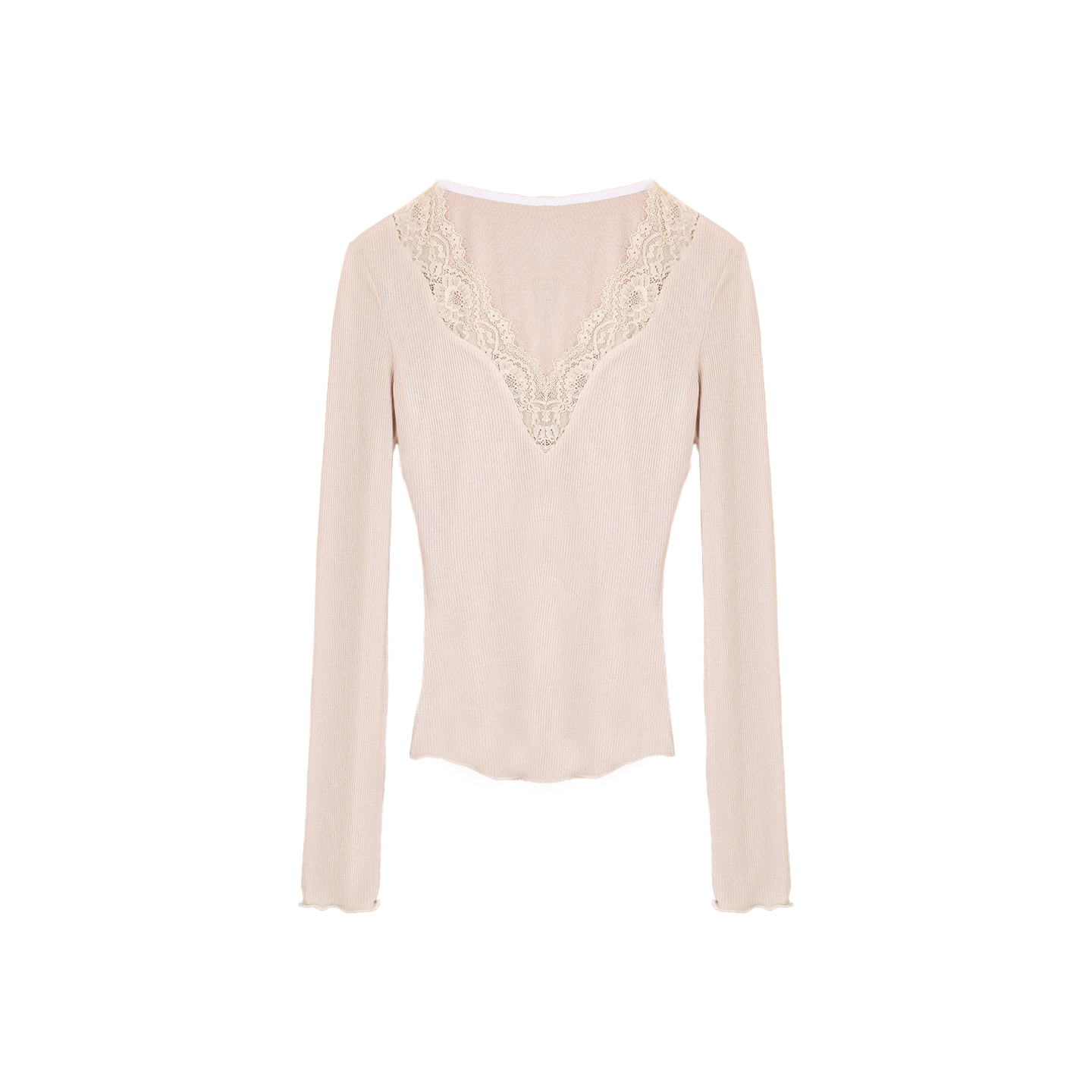 Wave Lace Patchwork Blouse