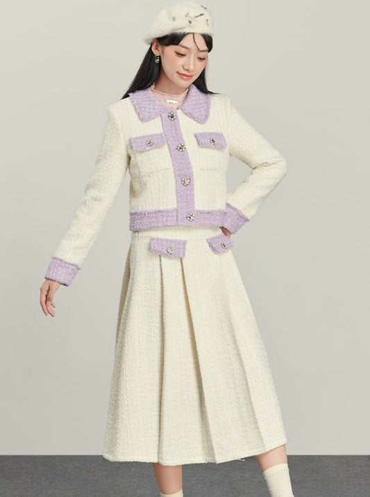 Fragrance elegant jacket + medium skirt