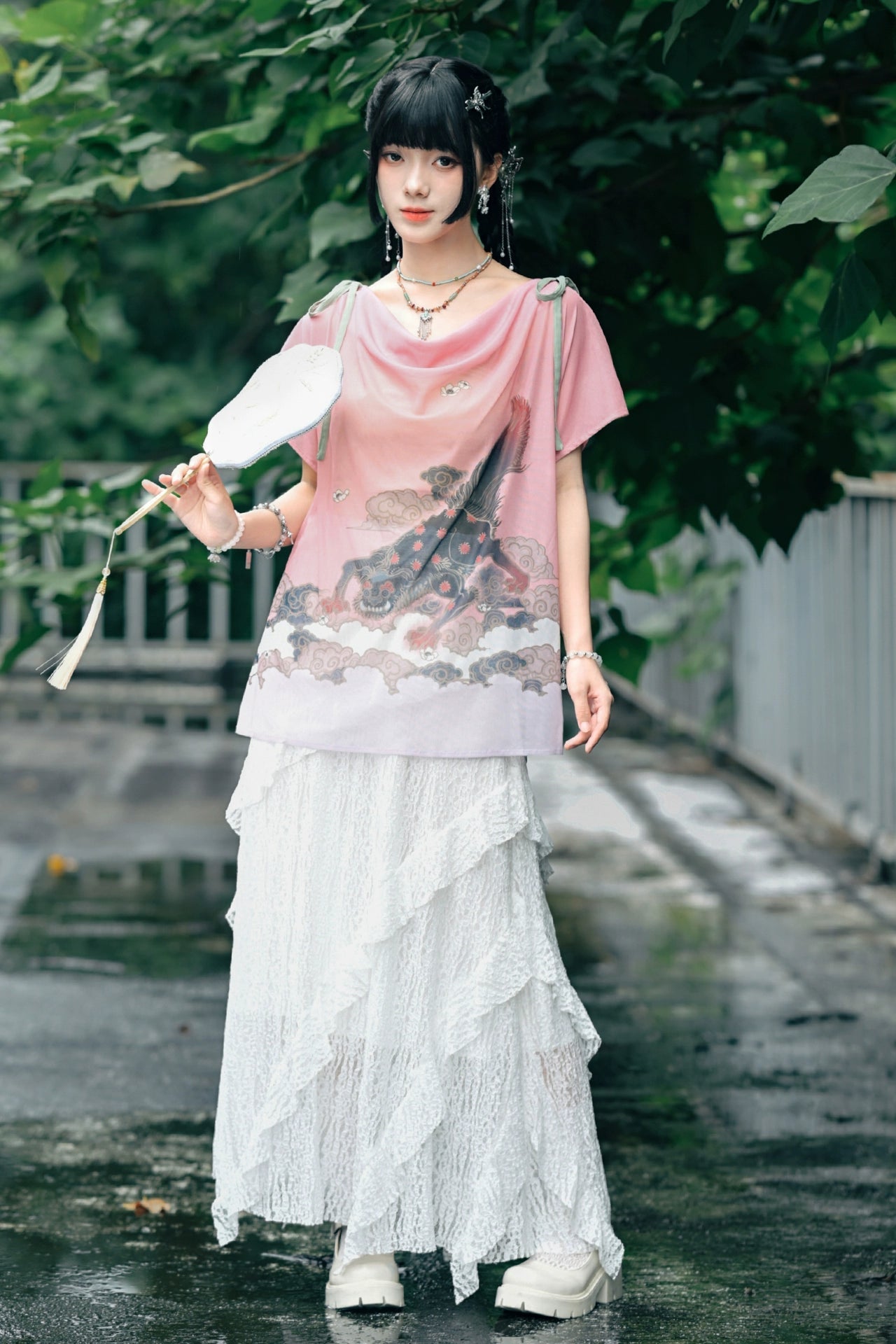 Pinky Japanese China Tops