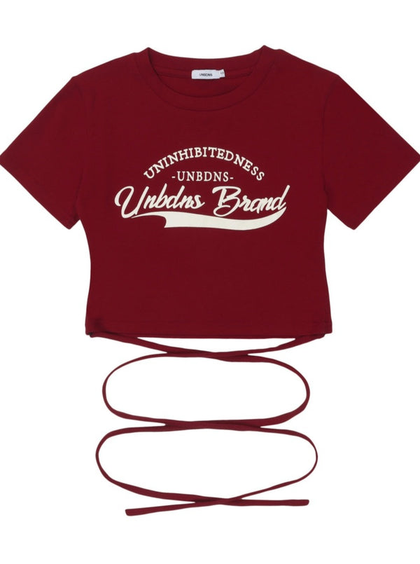 Round neck American retro T -shirt