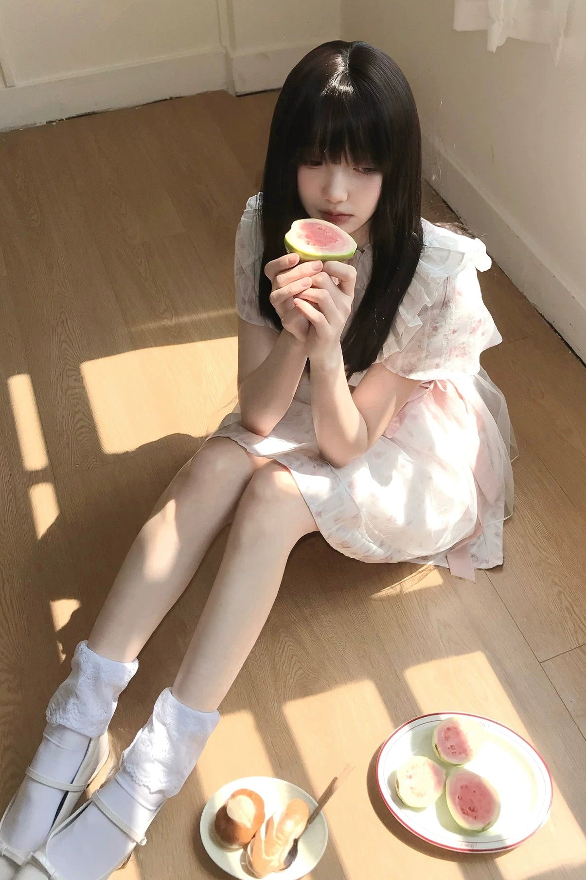 ミスティフローラルレースドレス
