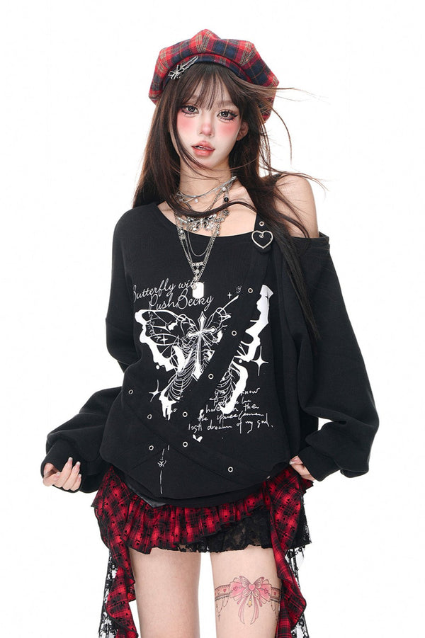 American Slouchy Butterfly Tops