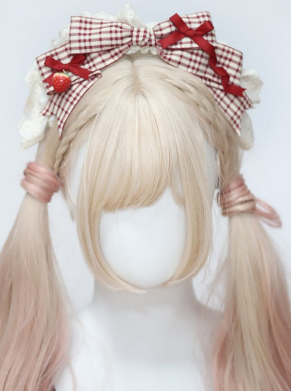 バニーストロベリーフリルヘアアクセサリー