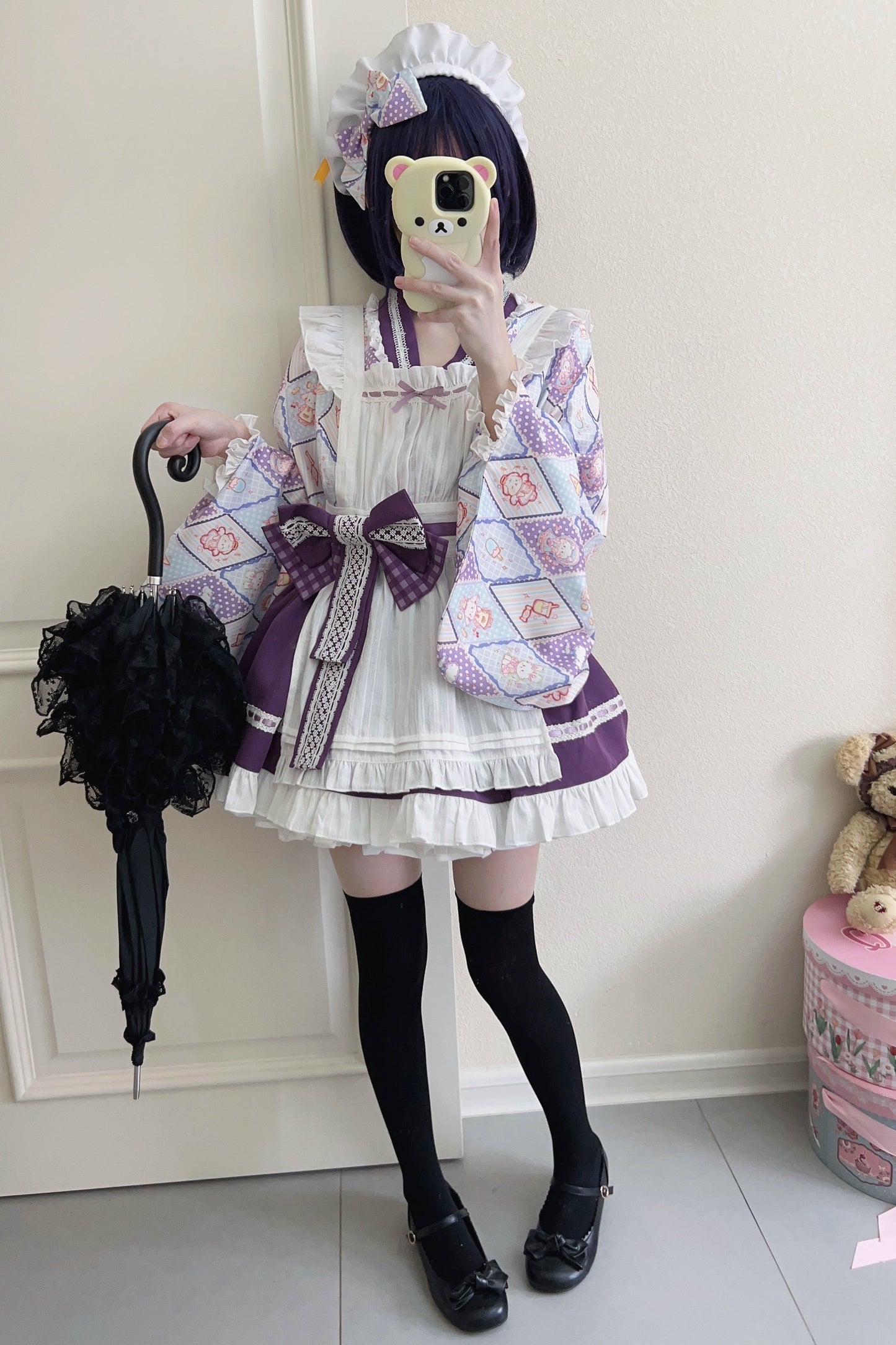Retro Maid Cafe Japanese Lolita Set