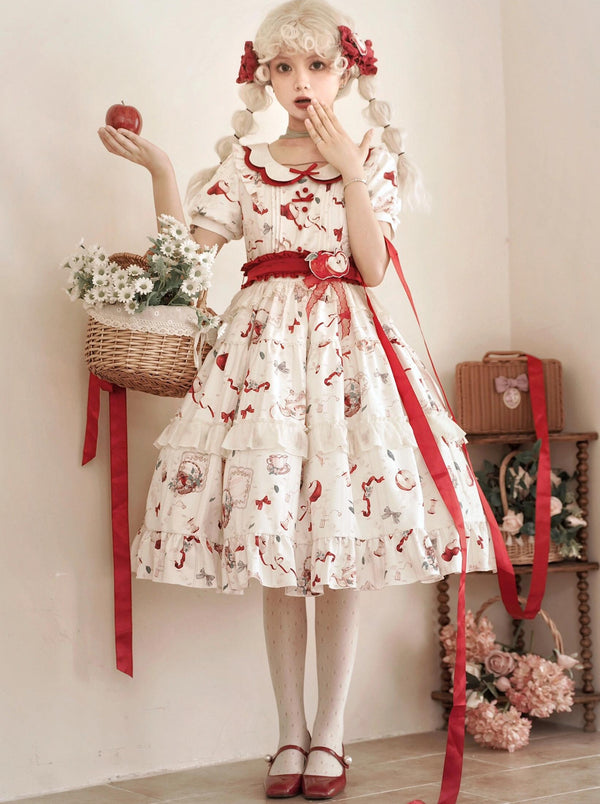 Sweet Red Princess Dress + Bow