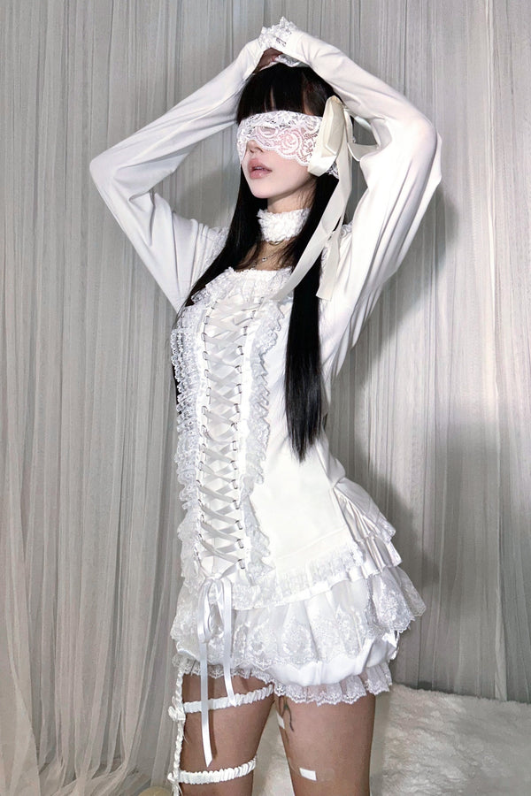 【予約商品】ベルベットレースボトムシャツ＆パンプキンパンツ