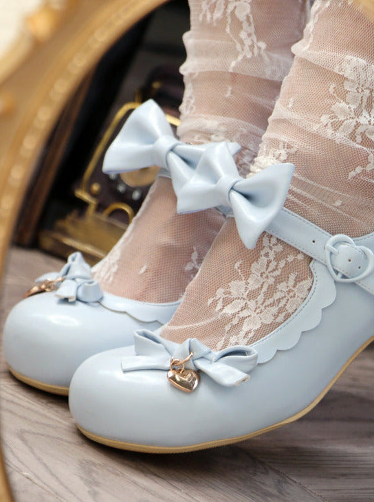Lolita Round Head Doll Medium Heel Shoes