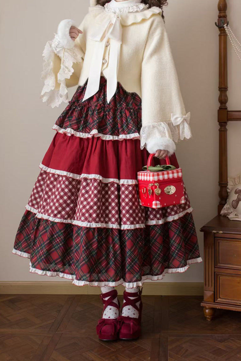 [Pre-order Deadline: January 31] Forest Berry Rabbit Multi-layer Tiered Skirt