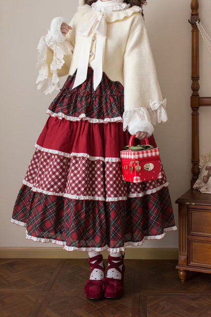 [Pre-order Deadline: January 31] Forest Berry Rabbit Multi-layer Tiered Skirt