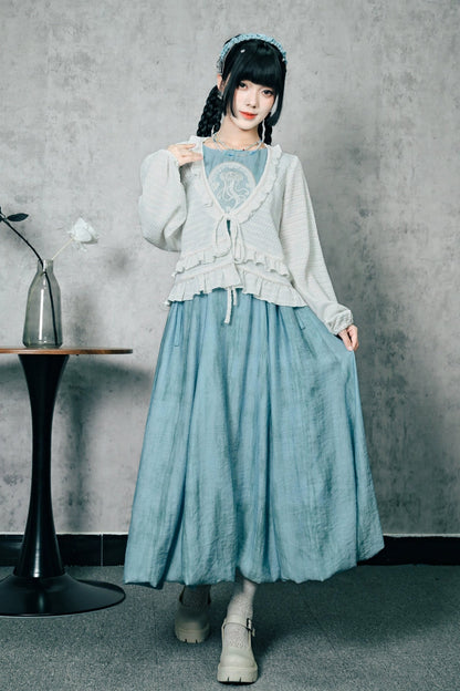 Phantom Sea Whisper Retro Dress