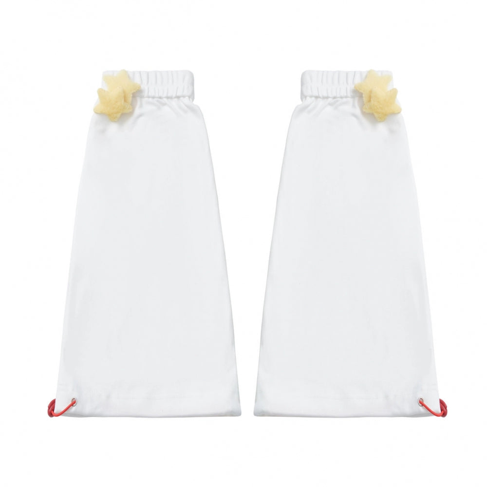 スナックガールフードベスト+トップス+プリーツスカート+レッグウォーマー