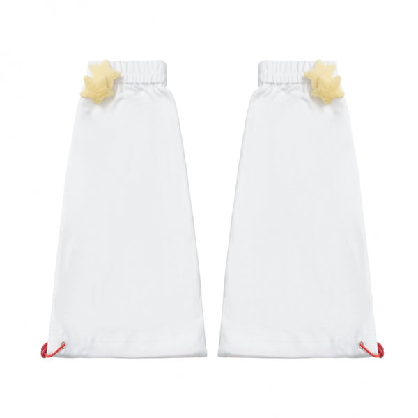 スナックガールフードベスト+トップス+プリーツスカート+レッグウォーマー