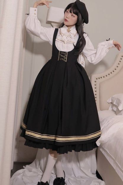 [Pre-order Deadline: August 30] Church Choir Gothic Cape Dress Set + Classical Blouse