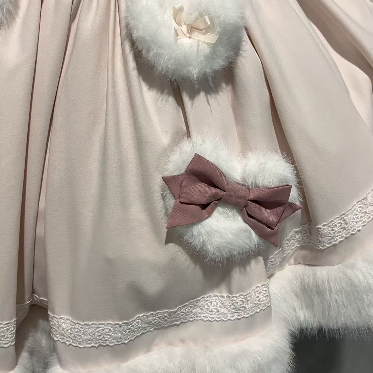 【12月19日予約締切】Sweet Dream Rabbitうさ耳フーディーファーケープ＋OPドレス＋サスペンダードレス＋インナートップス