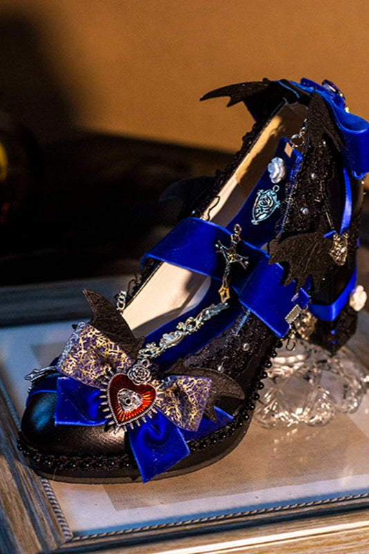 Halloween Dark Gothic Magic Mirror Lolita Heels