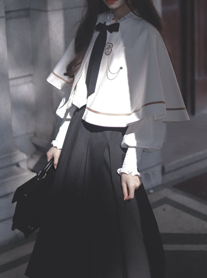 Christine Elegant Cape + Vest + Shirt + Long Skirt [Reserved Item].