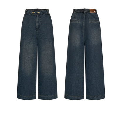 Osh wide-leg denim pants