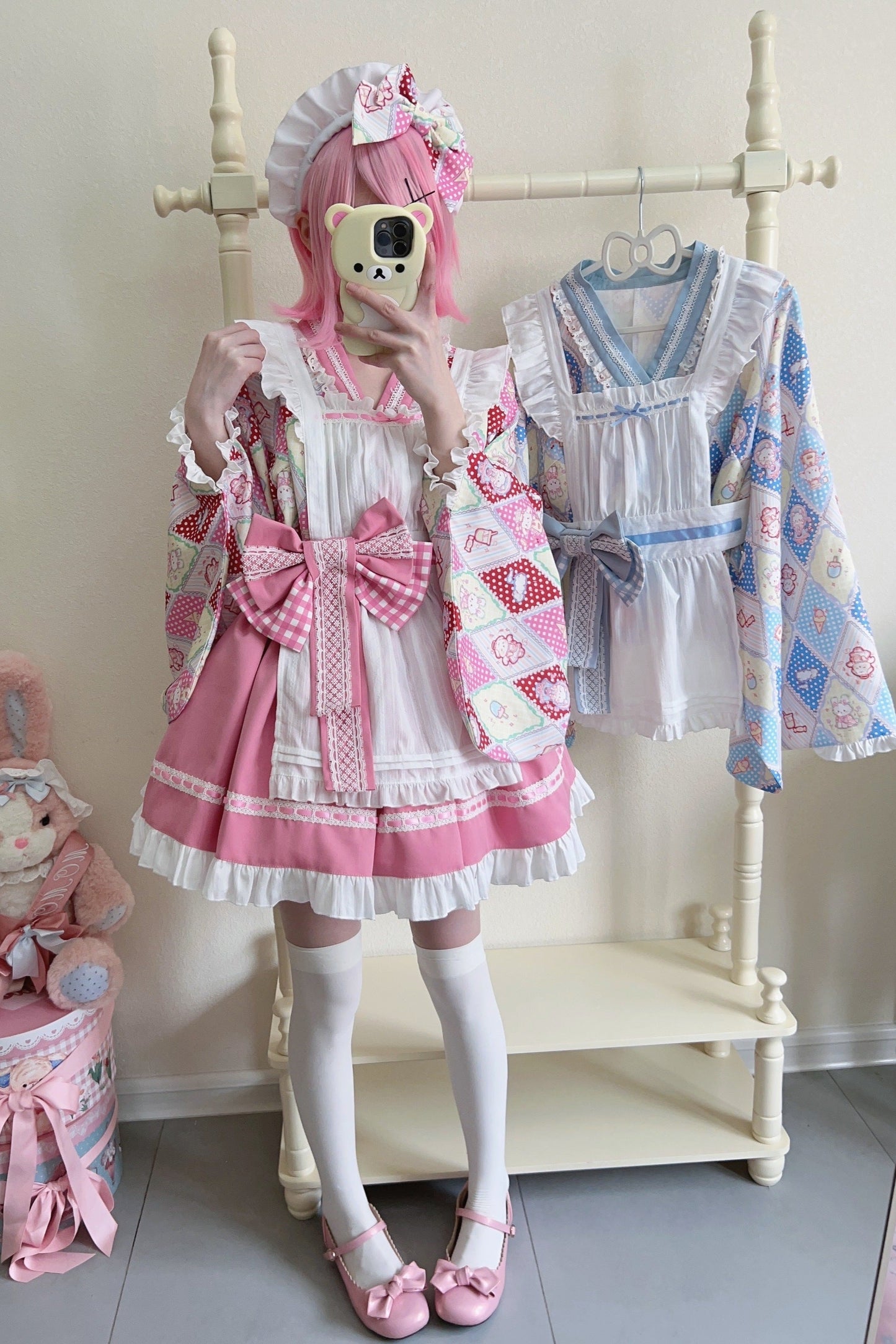 Retro Maid Cafe Japanese Lolita Set