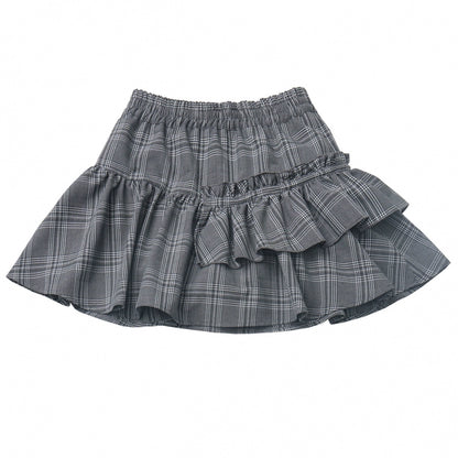 Blue Jersey Design Top + Ruffle Skirt + Hooded Top