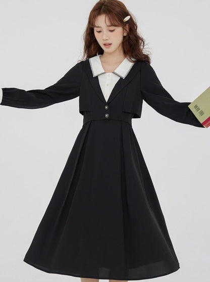 Robe rétro de style collège français