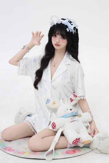 Shell Star Sweet Sleeping Shirt + Half Pants