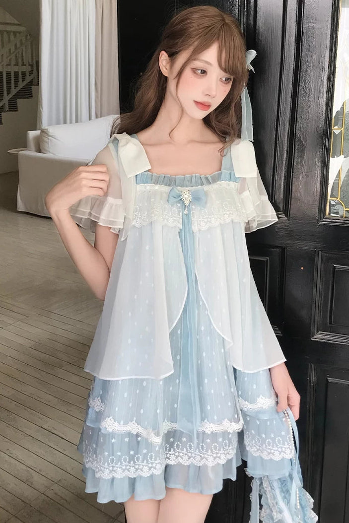 Floating Dream Lace Dress + Skirt + Bag