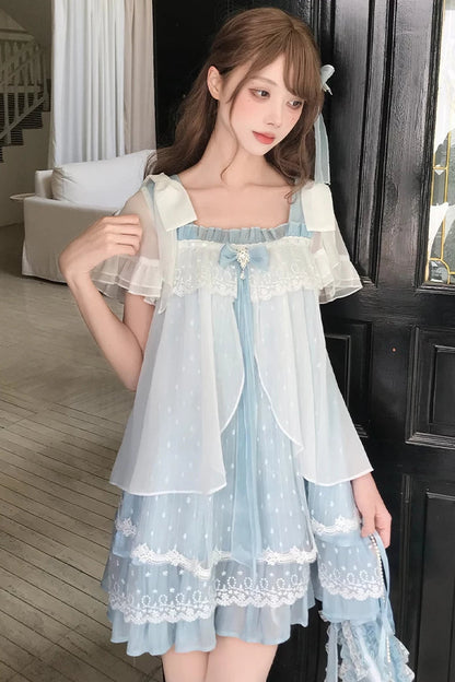 Floating Dream Lace Dress + Skirt + Bag