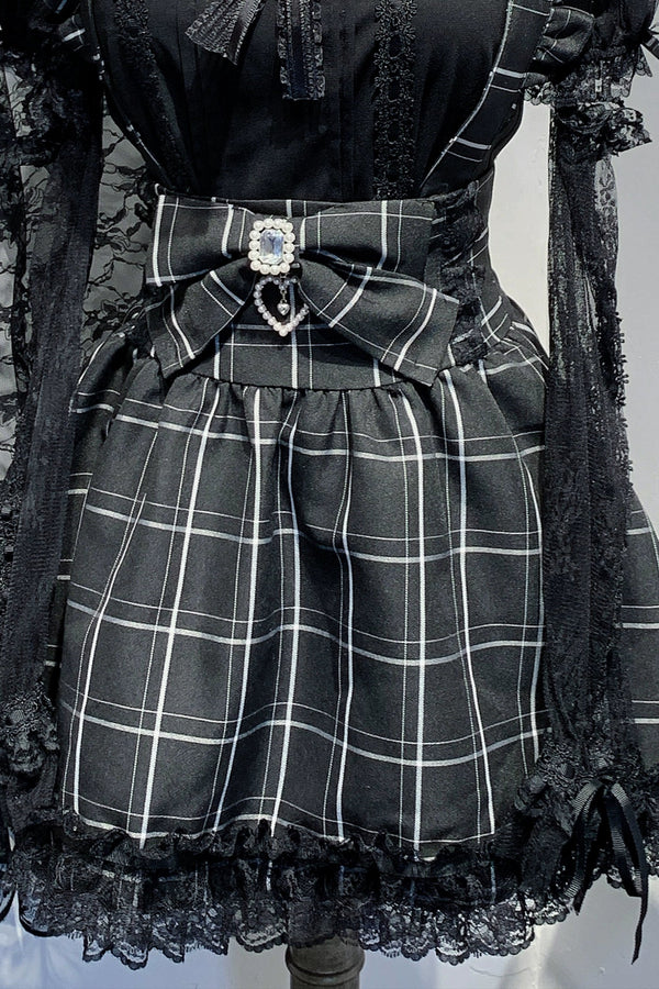 [Reservations] Frilled Mine Suspender Skirt