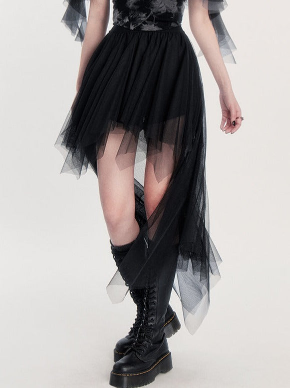 モードチュールサマーメッシュロングスカート