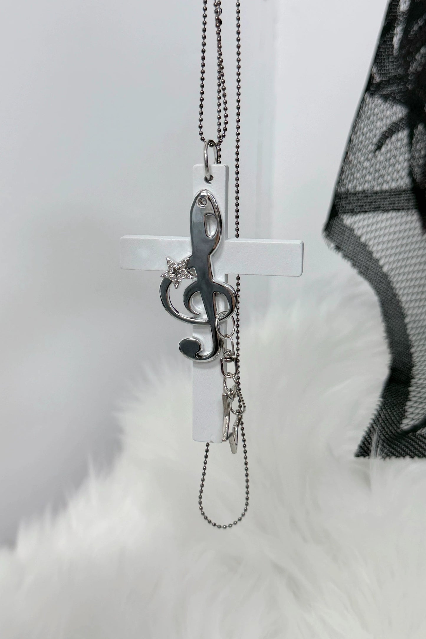 哥特朋克十字架项链