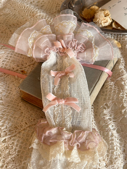 Sweet Pink Flower Wedding Ceremony Dress + Accessories