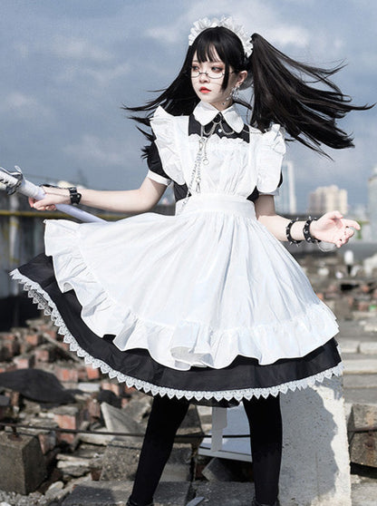 Cool Sweet Frill Maid Dress Setup