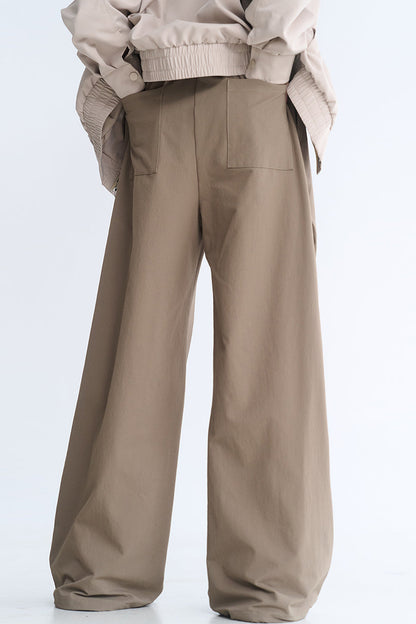 Minimalist Wide Leg Casual Pants