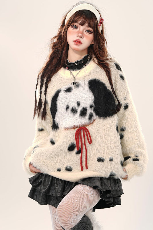 プラッシュダルメシアンウールセーター