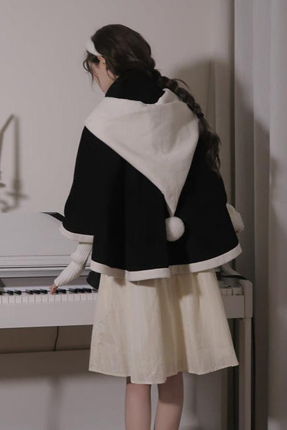 [Reservation deadline on October 18] Rose Elegant Footie Ribbon Cape Coat