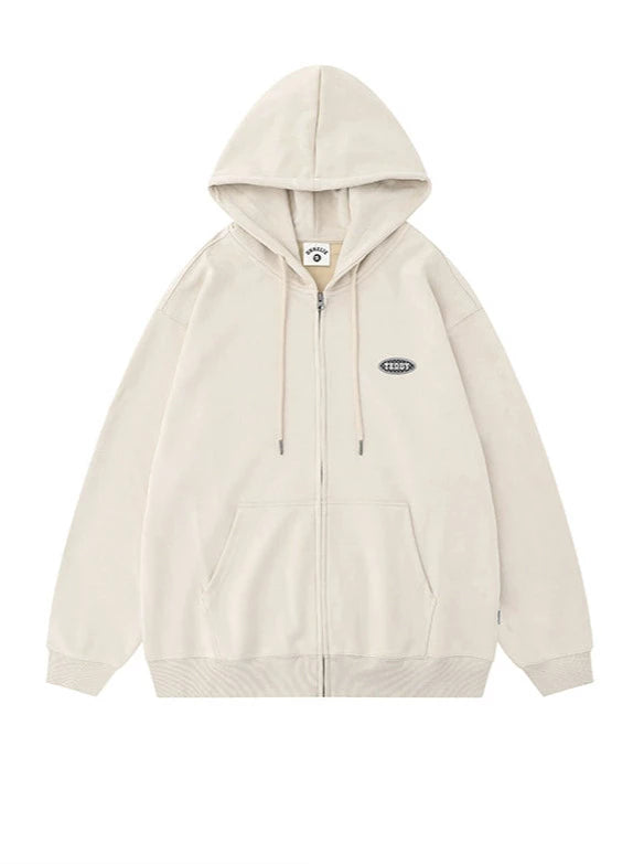 Suede Hooded Sweatshirt Lazy Style Setup